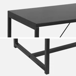 Consolle in metallo con barra di rinforzo, 120cm
