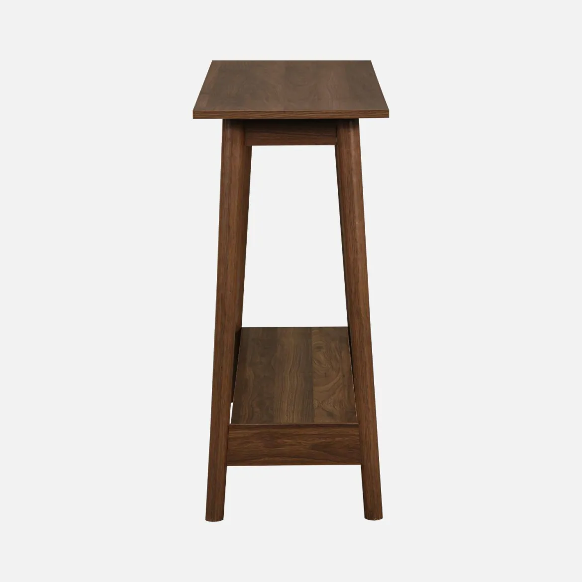 Consolle scandinava effetto legno di noce, 110cm