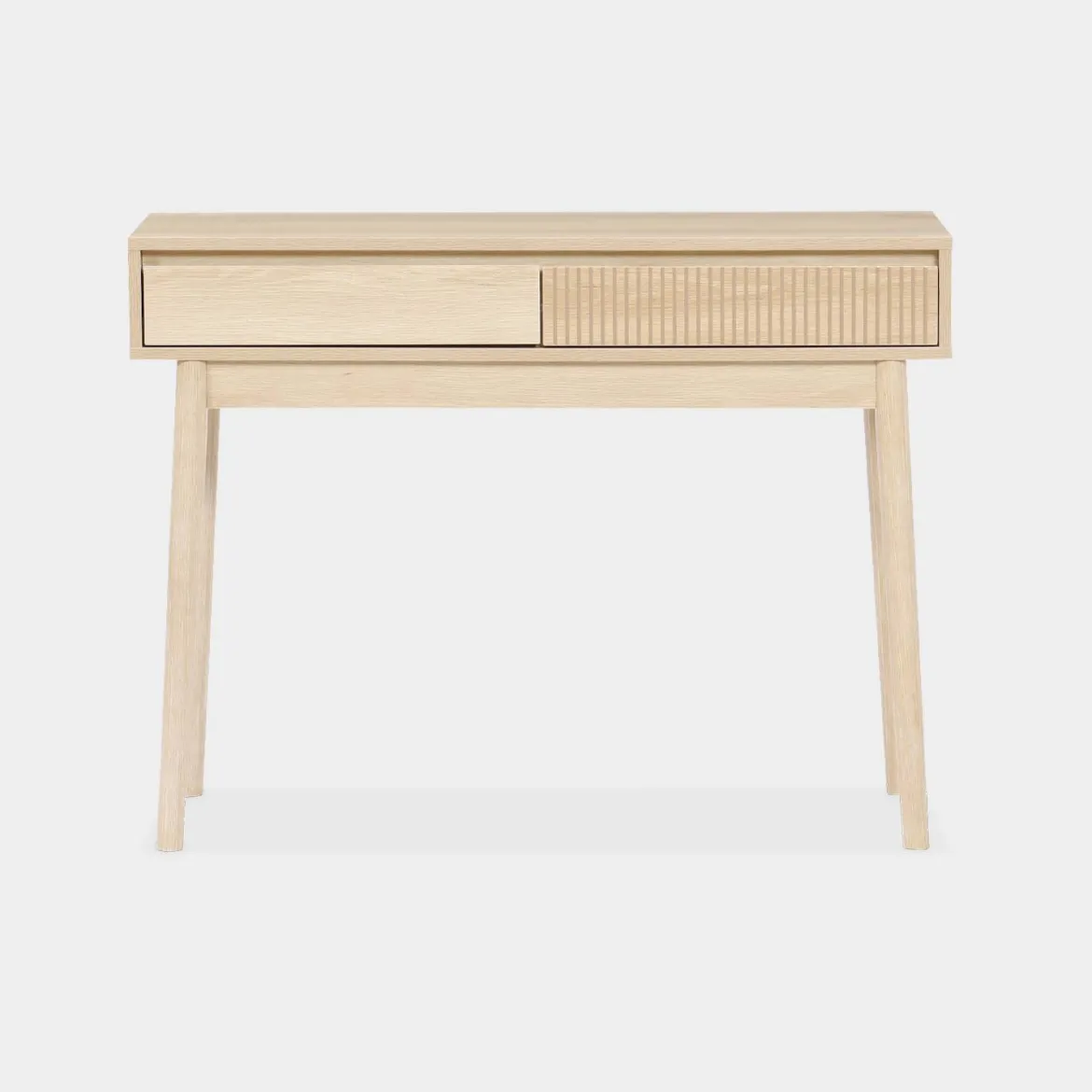 Consolle effetto legno 2 cassetti, 100cm