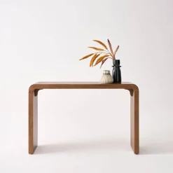 Consolle esotica in legno di acacia 120cm