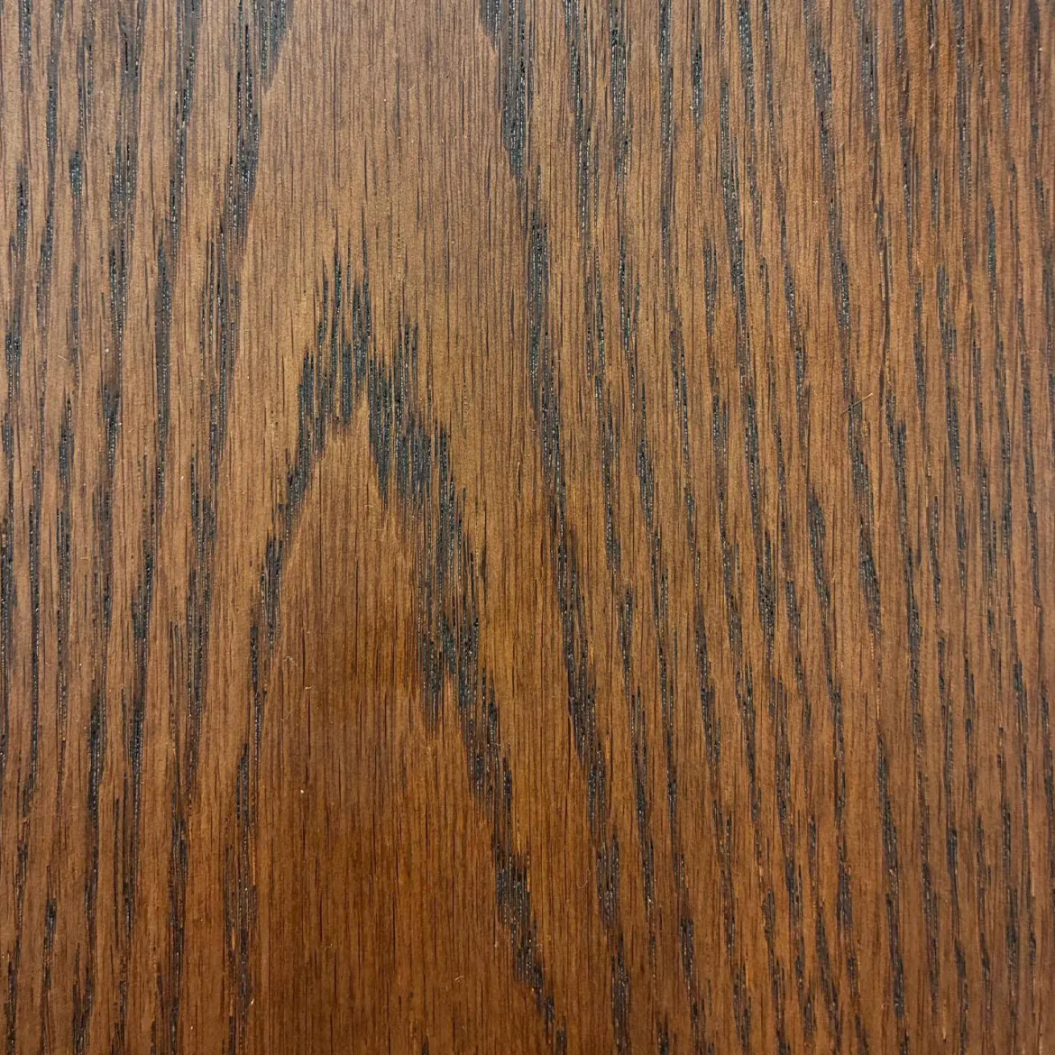 Consolle ovale in legno di hevea impiallacciato rovere