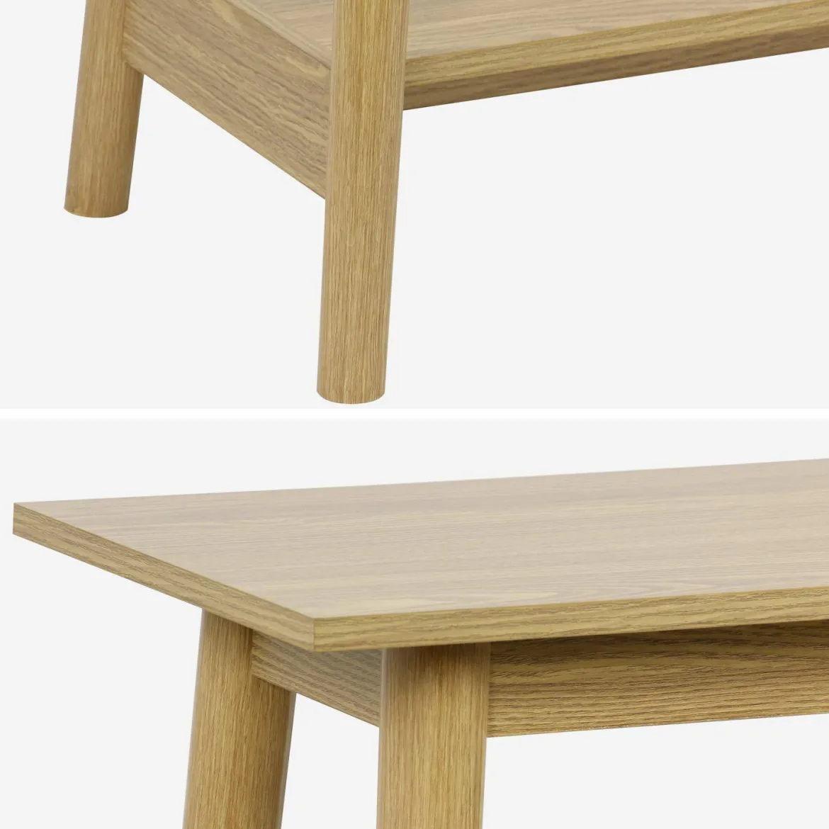 Consolle scandinava effetto legno di noce, 110cm