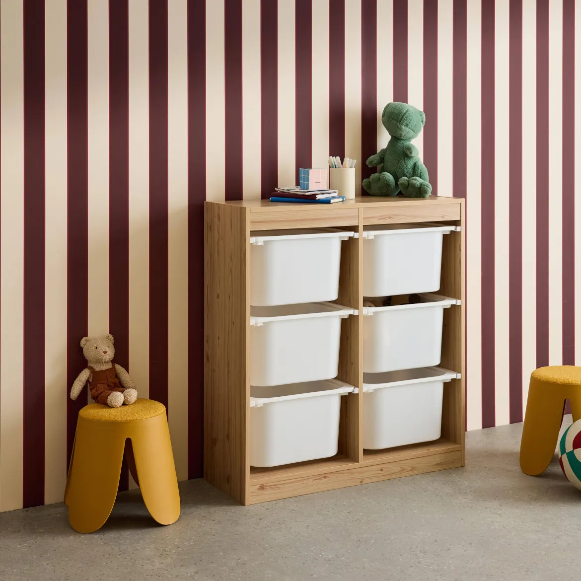 Contenitore per bambini con 6 contenitori