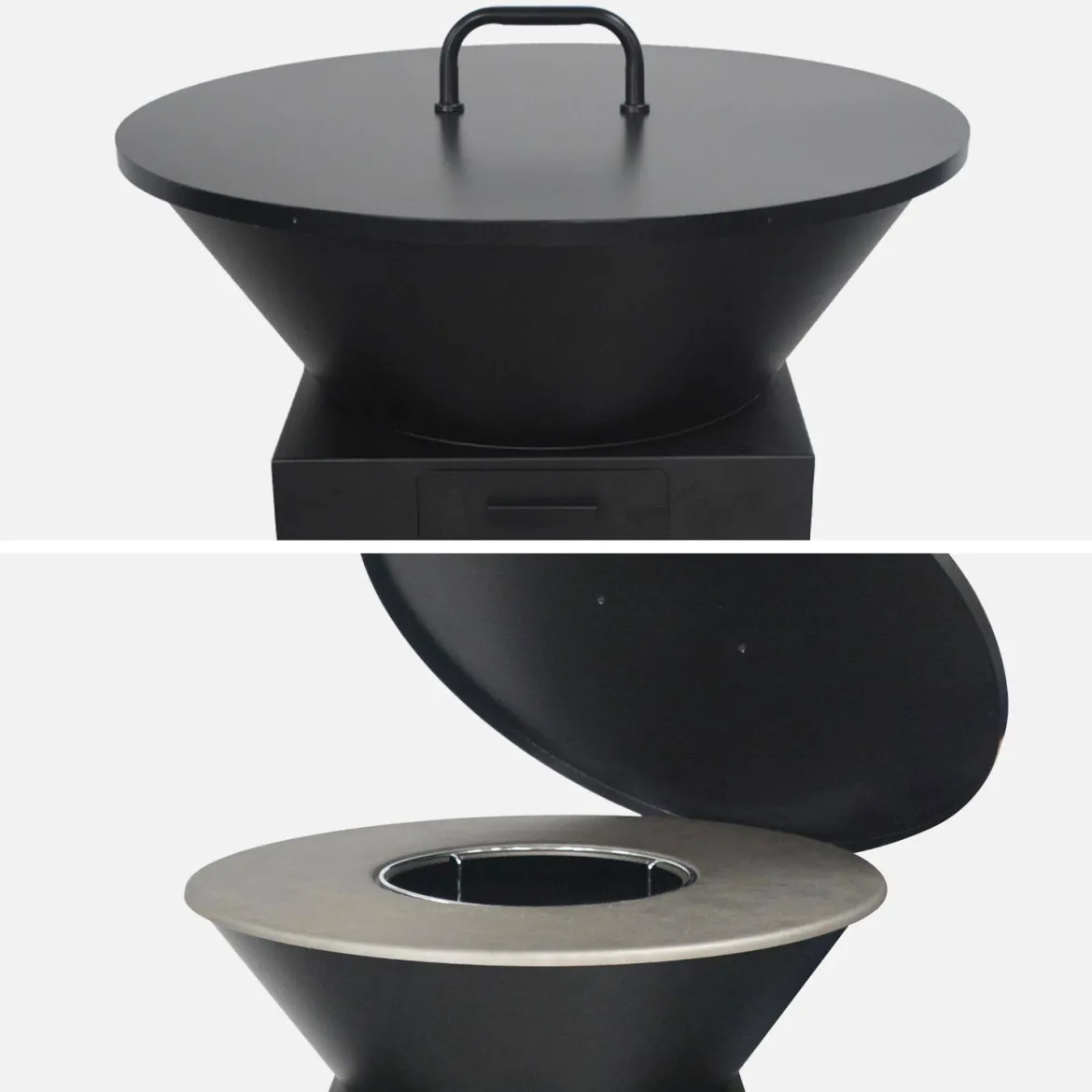 Coperchio per braciere in acciaio compatibile Mombacho e Stromboli, 80cm
