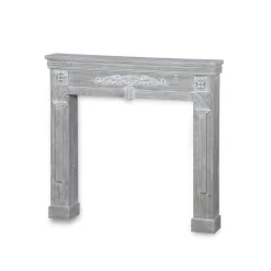 Cornice per caminetto effetto legno