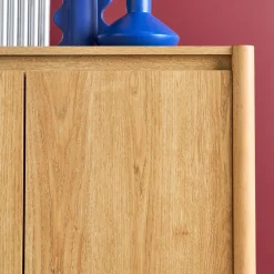 Credenza decorazione legno 2 ante 80cm