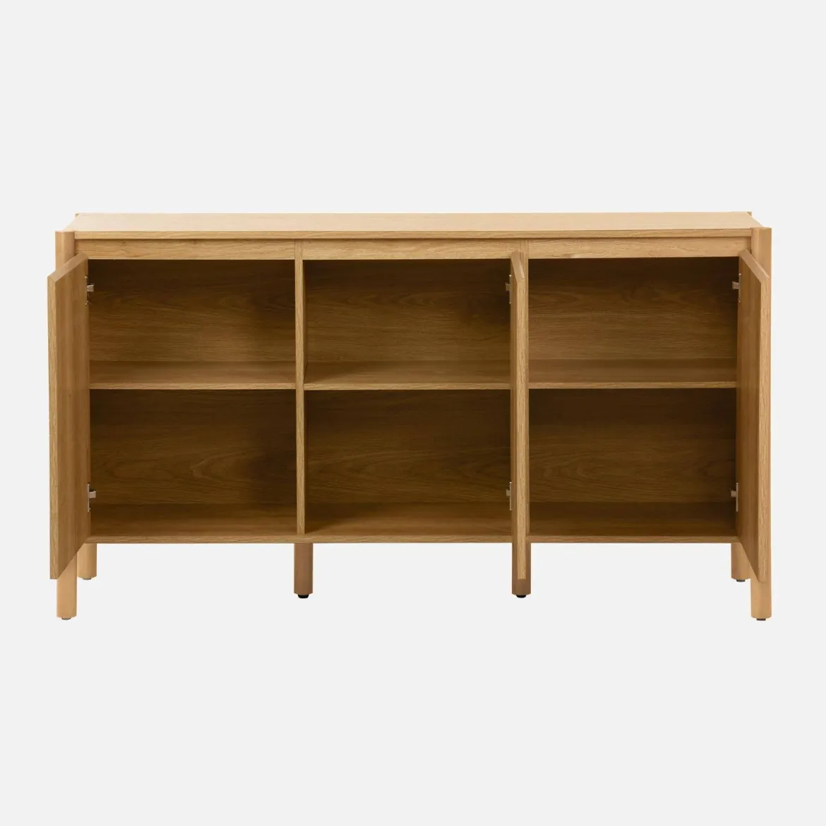 Credenza decorazione legno 3 ante 140cm