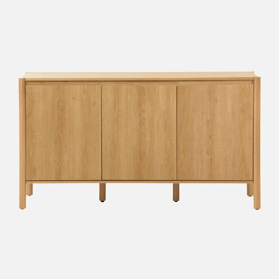 Credenza decorazione legno 3 ante 140cm