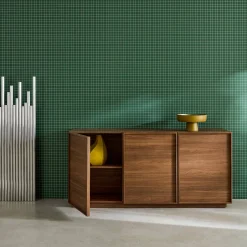 Credenza effetto legno 3 ante, 160cm