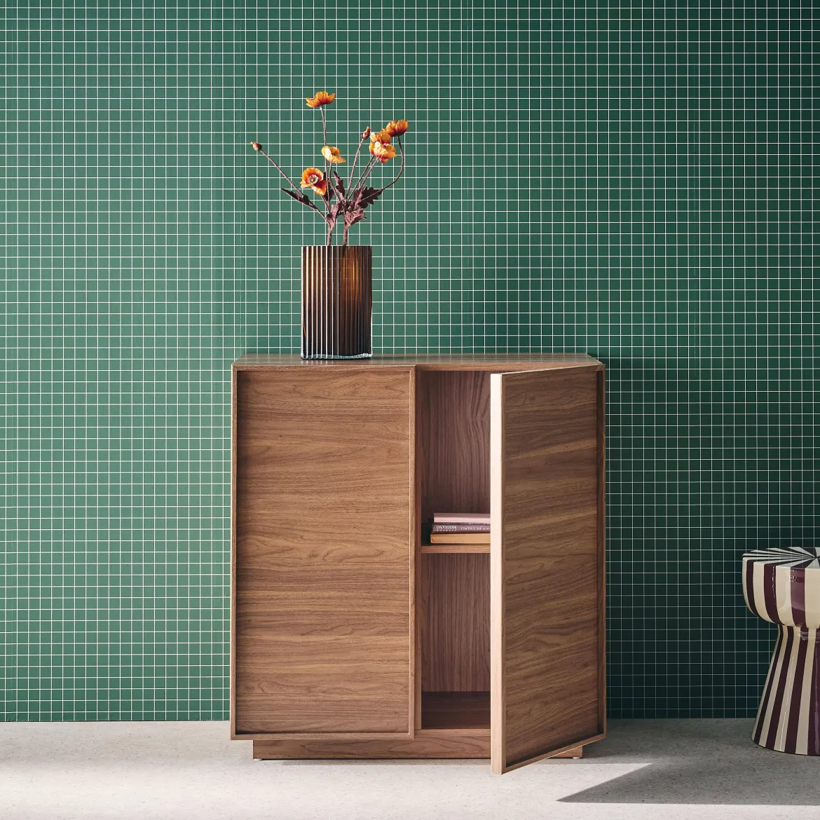 Credenza effetto legno 2 ante 80 cm
