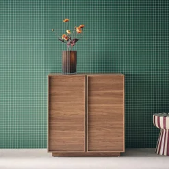Credenza effetto legno 2 ante 80 cm