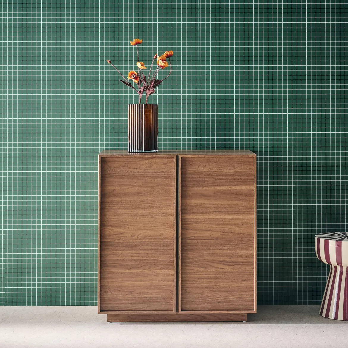 Credenza effetto legno 2 ante 80 cm