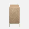 Credenza effetto spina di pesce a 2 ante, 160cm