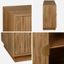 Credenza esotica a 4 ante effetto mango, 180cm