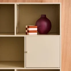 Credenza industriale in metallo con 8 scomparti