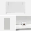 Credenza organica a 6 scomparti effetto legno, 120cm