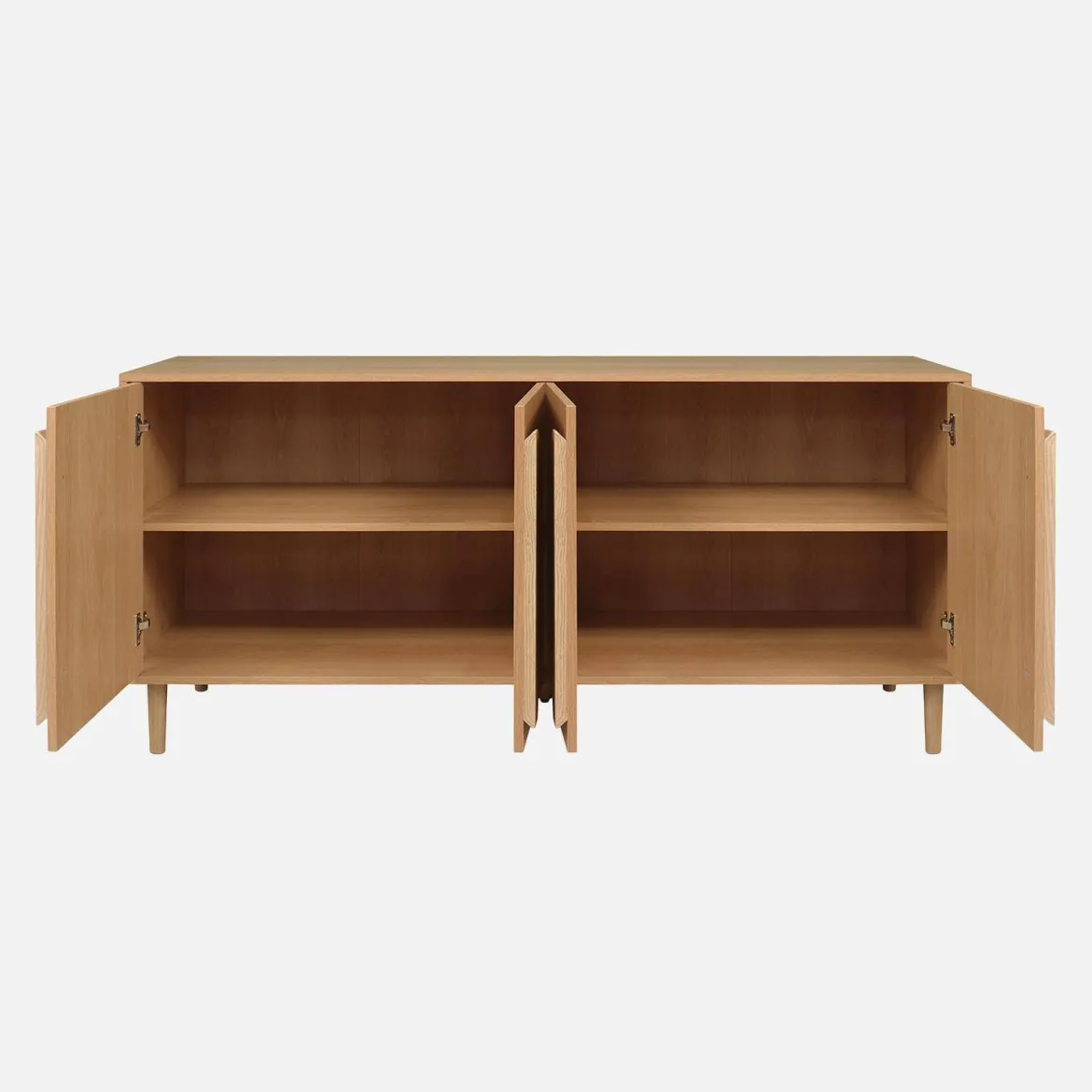 Credenza vintage effetto legno 4 ante, 160cm
