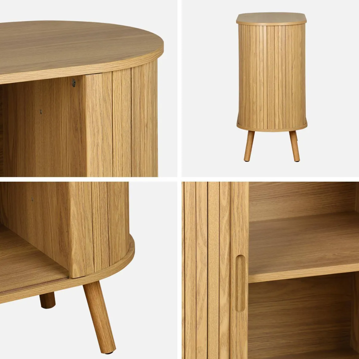 Credenza con ante scorrevoli e ripiano