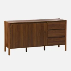 Credenza decorazione legno 2 ante 3 cassetti 150cm
