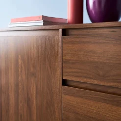 Credenza decorazione legno 2 ante 3 cassetti 150cm