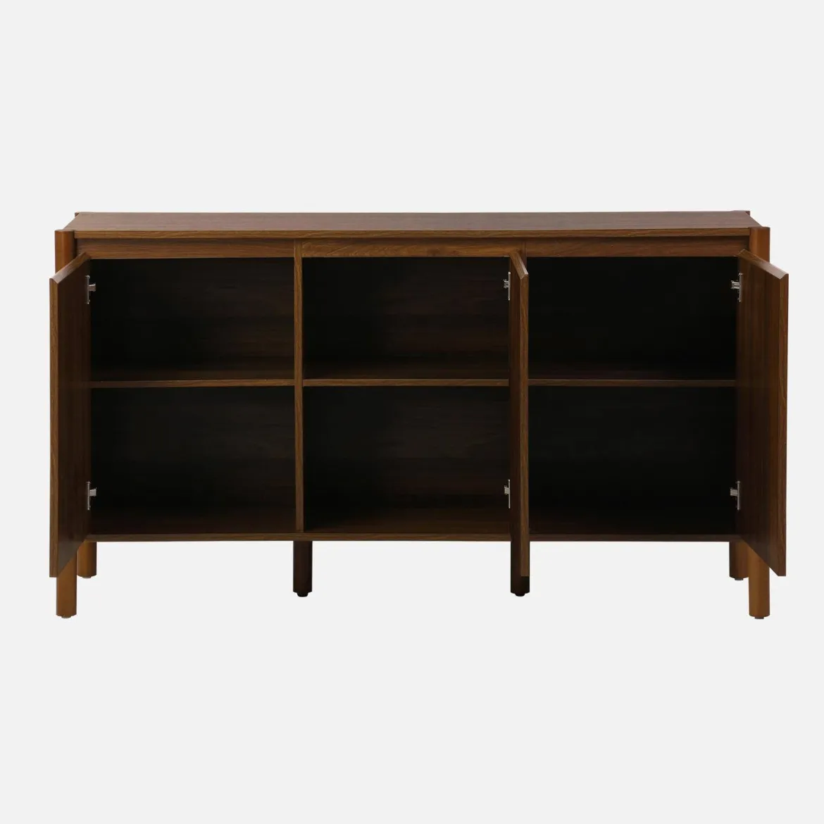 Credenza decorazione legno 3 ante 140cm