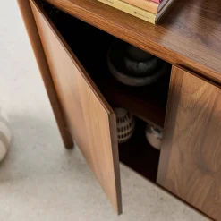 Credenza decorazione legno 2 ante 80cm