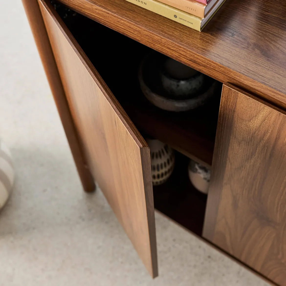 Credenza decorazione legno 2 ante 80cm