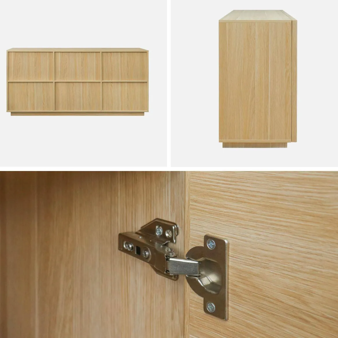Credenza effetto legno 3 ante, 160cm