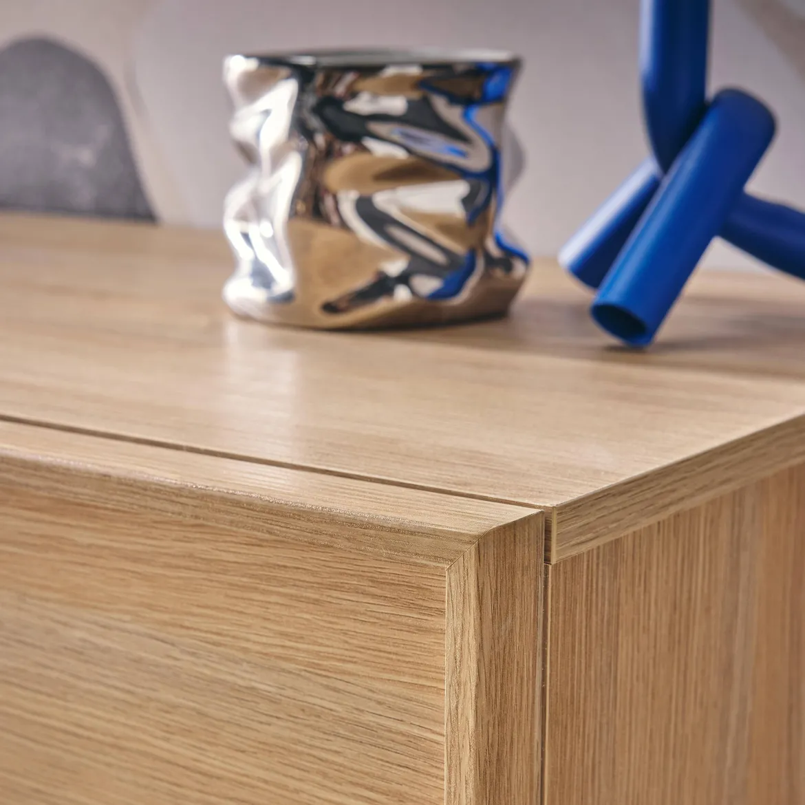 Credenza effetto legno 2 ante 80 cm