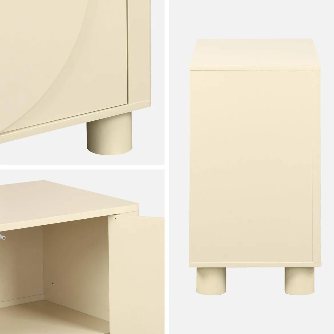 Credenza esotica effetto legno di mango 2 ante, 80cm