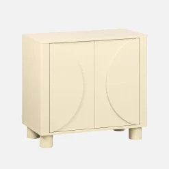 Credenza esotica effetto legno di mango 2 ante, 80cm