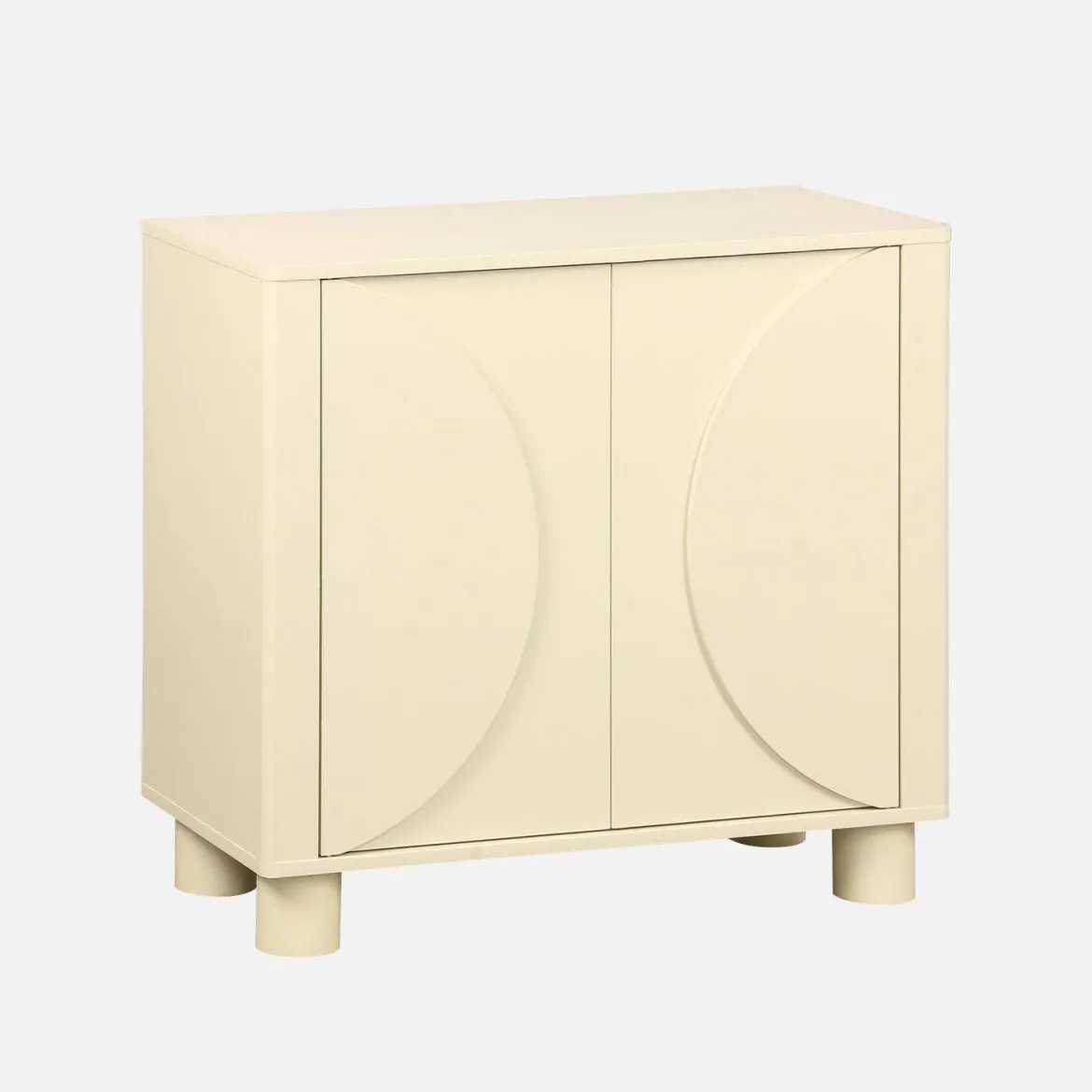 Credenza esotica effetto legno di mango 2 ante, 80cm