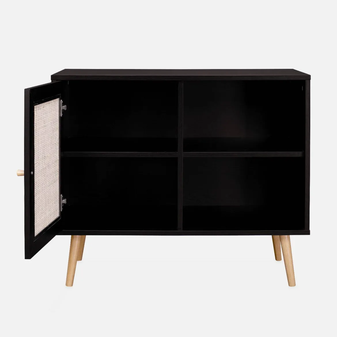 Credenza in cannage, 1 anta, 80cm