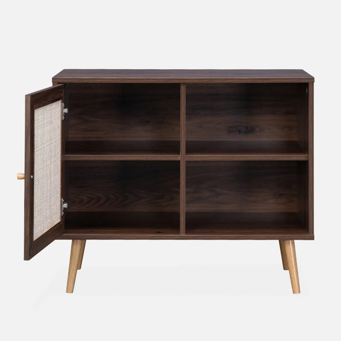 Credenza in cannage, 1 anta, 80cm