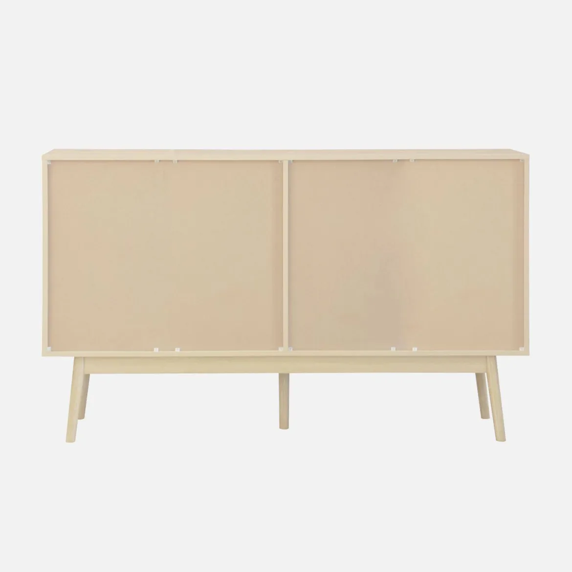 Credenza scandinava a 2 ante effetto legno, 150cm