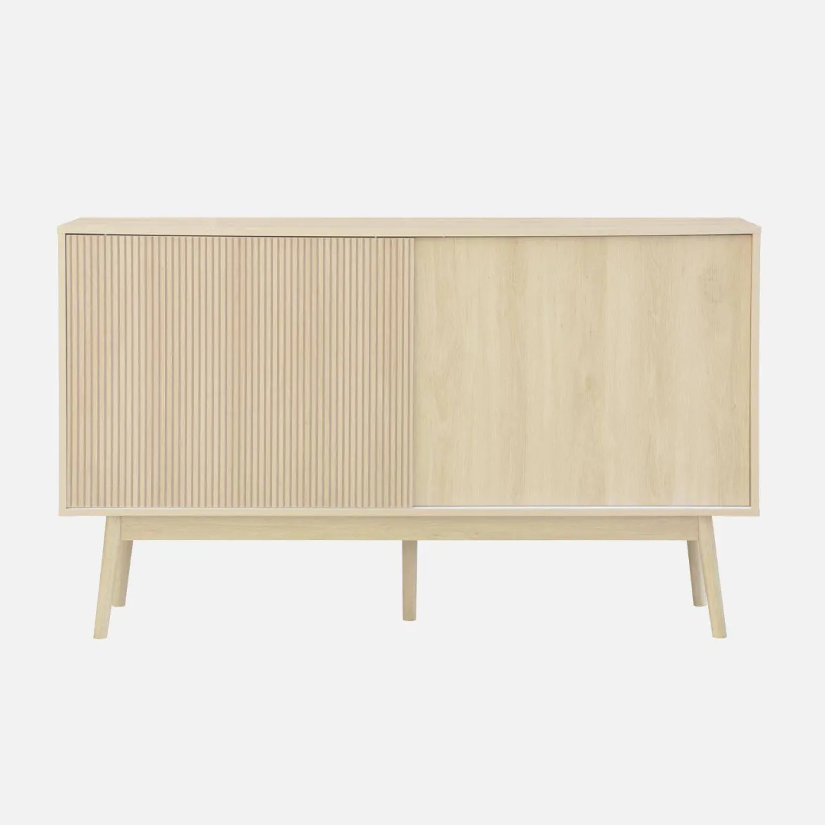 Credenza scandinava a 2 ante effetto legno, 150cm