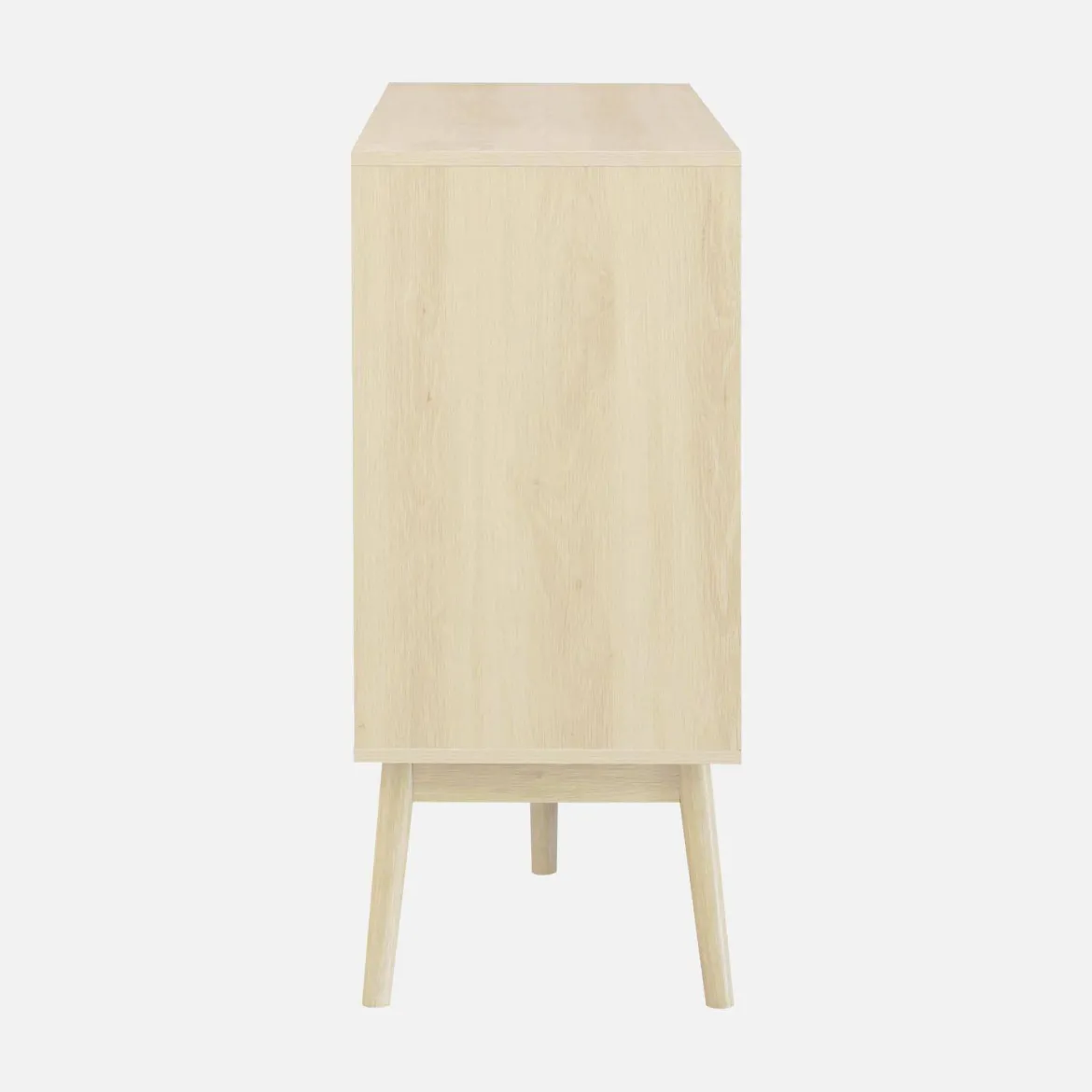 Credenza scandinava a 2 ante effetto legno, 150cm