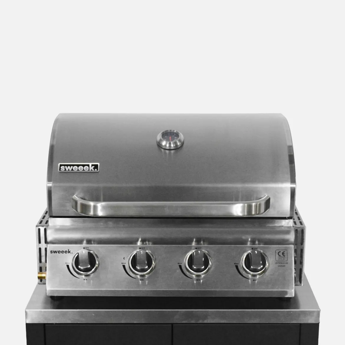 Cucina da esterno, 7 moduli e barbecue a gas, 4 bruciatori