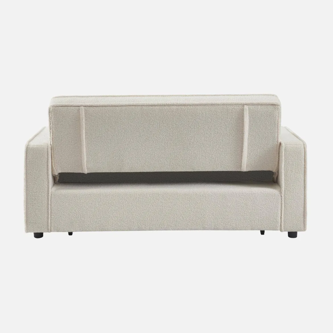Divano letto bouclé, 2 posti