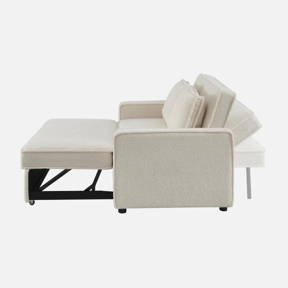 Divano letto bouclé, 2 posti