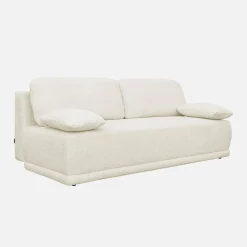 Divano letto bouclé, 3 posti