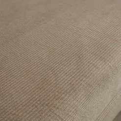 Divano letto futon in velluto a coste e struttura cromata
