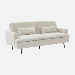 Divano letto in bouclé, 2–3 posti