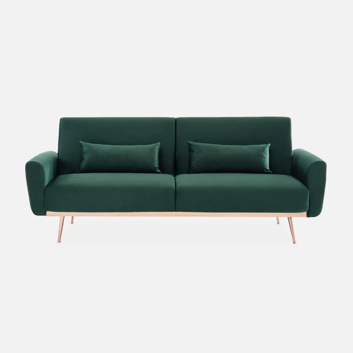 Divano letto reclinabile in velluto, 3 posti