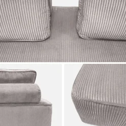 Divano modulare in velluto, 4 posti