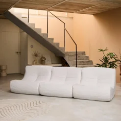 Divano modulare velluto, 3 posti