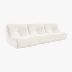 Divano modulare velluto, 3 posti