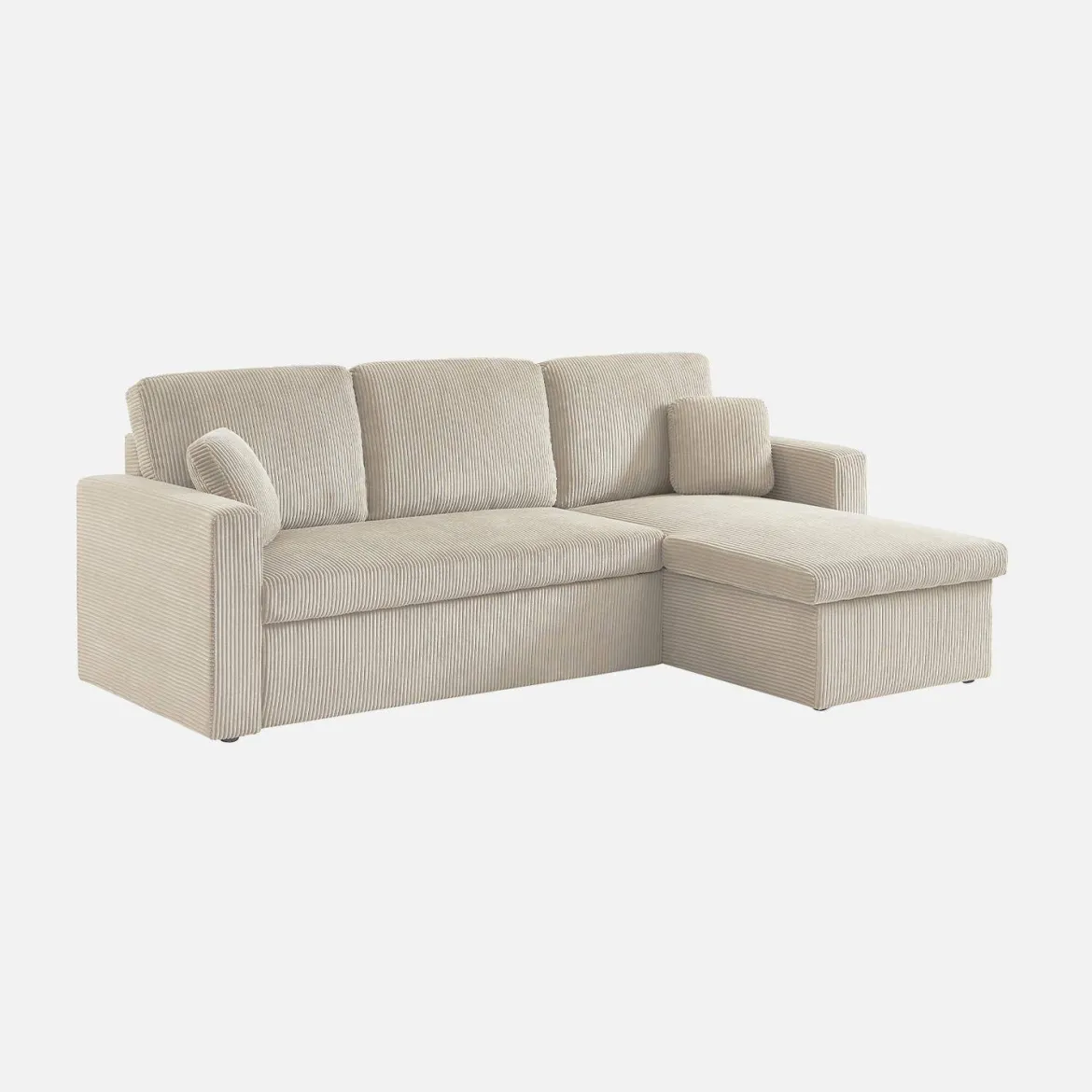 Divano letto angolare reversibile, 3 posti