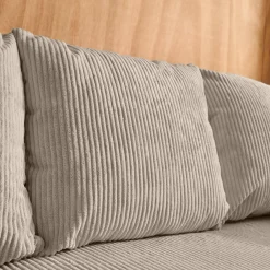 Divano letto angolare reversibile in velluto a coste, 3 posti