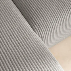 Divano letto angolare reversibile in velluto a coste, 3 posti